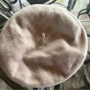 Beige Wool Beret